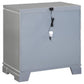 Eleanor Rectangular 2-drawer Nightstand Metallic 223462 Coaster FredCo