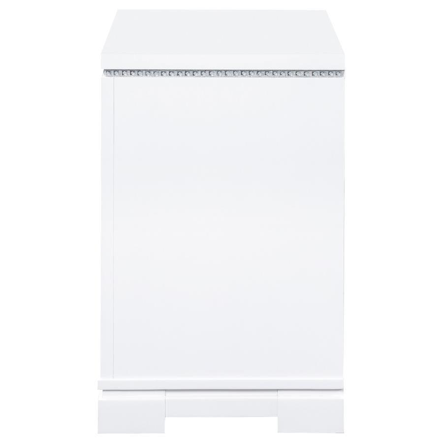 Eleanor Rectangular 2-drawer Nightstand White 223562 Coaster FredCo