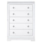 Eleanor Rectangular 5-drawer Chest White 223565 Coaster FredCo