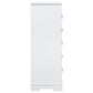 Eleanor Rectangular 5-drawer Chest White 223565 Coaster FredCo