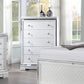 Eleanor Rectangular 5-drawer Chest White 223565 Coaster FredCo