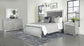 Eleanor Upholstered Tufted Bedroom Set Metallic Coaster California King, 4 Piece FredCo