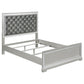 Eleanor Upholstered Tufted Bedroom Set Metallic Coaster Queen, 4 Piece FredCo