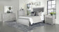 Eleanor Upholstered Tufted Bedroom Set Metallic Coaster Queen, 5 Piece FredCo