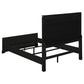 Eleanor Upholstered Tufted Bedroom Set Silver and Black Coaster Queen, 4 Piece FredCo