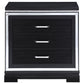 Eleanor Upholstered Tufted Bedroom Set Silver and Black Coaster Queen, 5 Piece FredCo