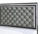 Eleanor Upholstered Tufted Bedroom Set Silver and Black Coaster Queen, 5 Piece FredCo