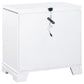 Eleanor Upholstered Tufted Bedroom Set White Coaster Queen, 4 Piece FredCo