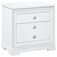 Eleanor Upholstered Tufted Bedroom Set White Coaster Queen, 4 Piece FredCo