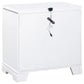 Eleanor Upholstered Tufted Bedroom Set White Coaster Queen, 5 Piece FredCo
