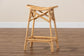 Elgon Modern Bohemian Natural Brown Rattan Counter Stool FredCo