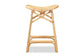 Elgon Modern Bohemian Natural Brown Rattan Counter Stool FredCo