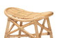 Elgon Modern Bohemian Natural Brown Rattan Footstool FredCo