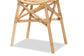 Elgon Modern Bohemian Natural Brown Rattan Footstool FredCo
