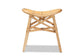 Elgon Modern Bohemian Natural Brown Rattan Footstool FredCo