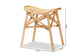 Elgon Modern Bohemian Natural Brown Rattan Footstool FredCo