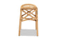 Elgon Modern Bohemian Natural Brown Rattan Footstool FredCo