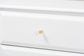 Elise Classic and Transitional White Finished Wood Full Size 4-Piece Bedroom Set FredCo