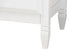 Elise Classic and Transitional White Finished Wood Full Size 4-Piece Bedroom Set FredCo