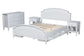 Elise Classic and Transitional White Finished Wood Full Size 4-Piece Bedroom Set FredCo