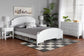 Elise Classic and Transitional White Finished Wood Full Size 4-Piece Bedroom Set FredCo