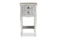 Eliya Classic and Traditional Brushed Silver Finished Wood 2-Drawer Nightstand FredCo