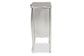 Eliya Classic and Traditional Brushed Silver Finished Wood 3-Drawer Storage Cabinet FredCo