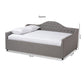 Eliza Modern and Contemporary Grey Fabric Upholstered Full Size Daybed FredCo