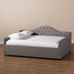 Eliza Modern and Contemporary Grey Fabric Upholstered Full Size Daybed FredCo