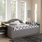 Eliza Modern and Contemporary Grey Fabric Upholstered Full Size Daybed FredCo