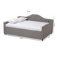 Eliza Modern and Contemporary Grey Fabric Upholstered Full Size Daybed FredCo