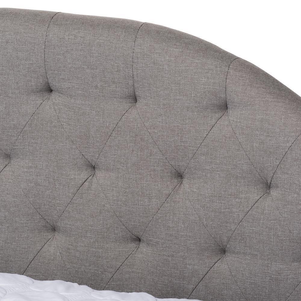 Eliza Modern and Contemporary Grey Fabric Upholstered Full Size Daybed with Trundle FredCo