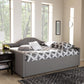 Eliza Modern and Contemporary Grey Fabric Upholstered Queen Size Daybed FredCo