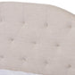 Eliza Modern and Contemporary Light Beige Fabric Upholstered Full Size Daybed FredCo