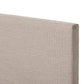 Elizabeth Modern and Contemporary Beige Fabric Upholstered Panel-Stitched Full Size Platform Bed FredCo
