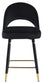 Ellie 5-piece Pedestal Counter Height Dining Room Set Mirror and Black 115558-S5 Coaster FredCo