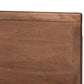 Eloise Rustic Modern Light Grey Fabric Upholstered and Ash Walnut Brown Finished Wood Full Size Platform Bed FredCo