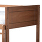 Elsie Modern and Contemporary Walnut Brown Finished Wood Twin Size Bunk Bed FredCo