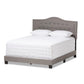 Emerson Modern and Contemporary Light Grey Fabric Upholstered Full Size Bed FredCo