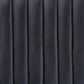 Emile Modern and Contemporary Grey Velvet Fabric Upholstered and Dark Brown Finished Wood King Size Headboard FredCo