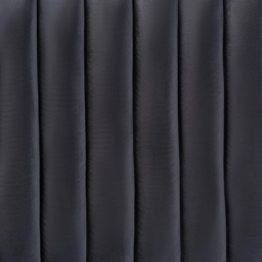 Emile Modern and Contemporary Grey Velvet Fabric Upholstered and Dark Brown Finished Wood King Size Headboard FredCo