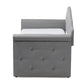 Emilie Modern and Contemporary Grey Fabric Upholstered Daybed with Trundle FredCo