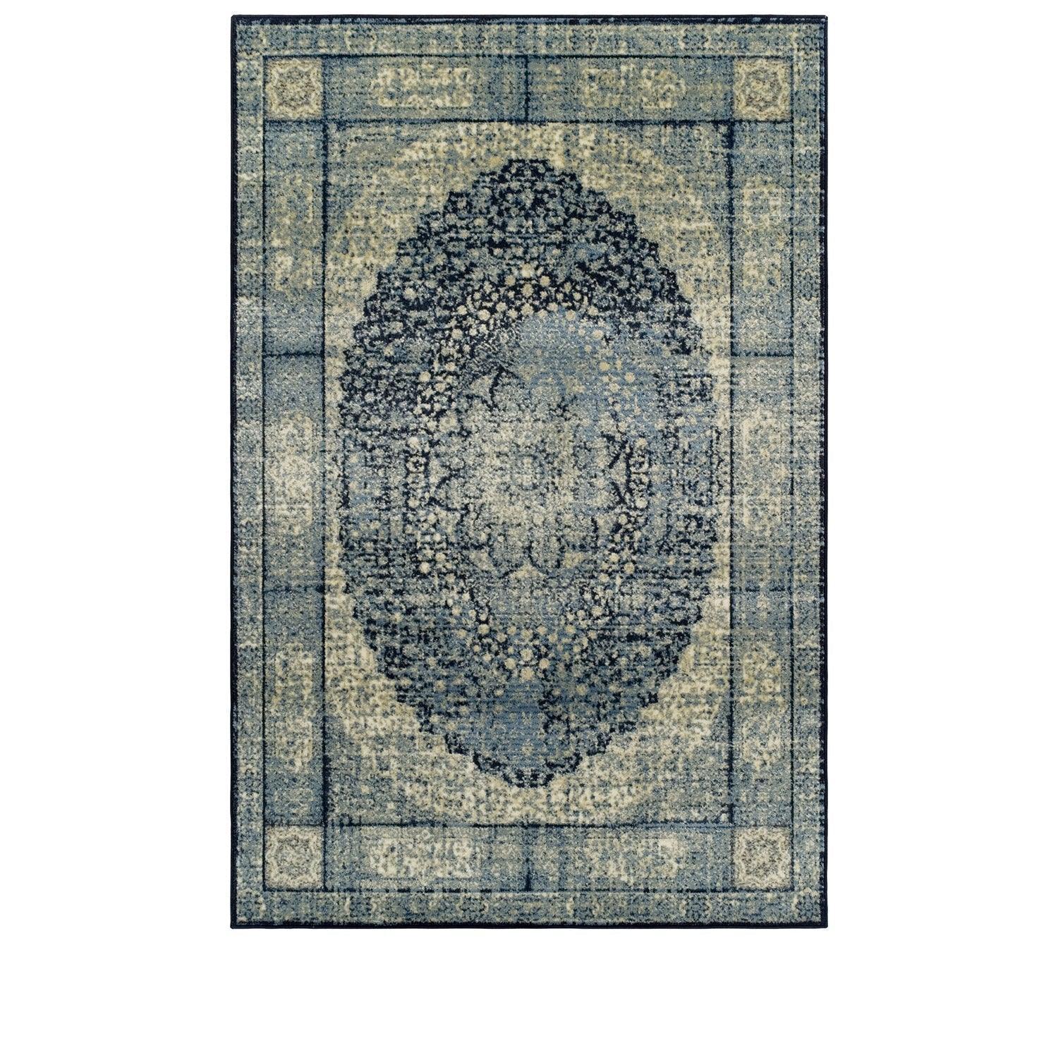 Emily Rug, Oval Medallion, Persian Design, Vintage FredCo