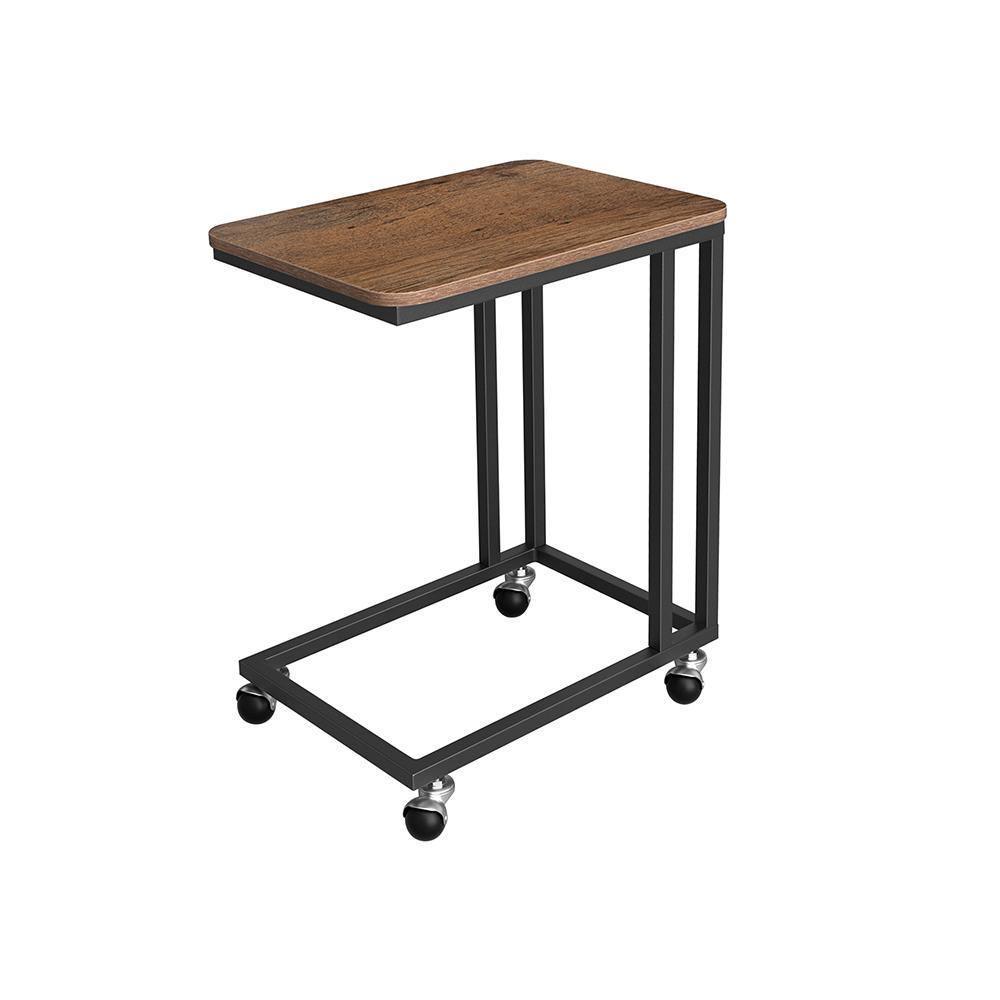 End Table Hazelnut Brown and Black FredCo