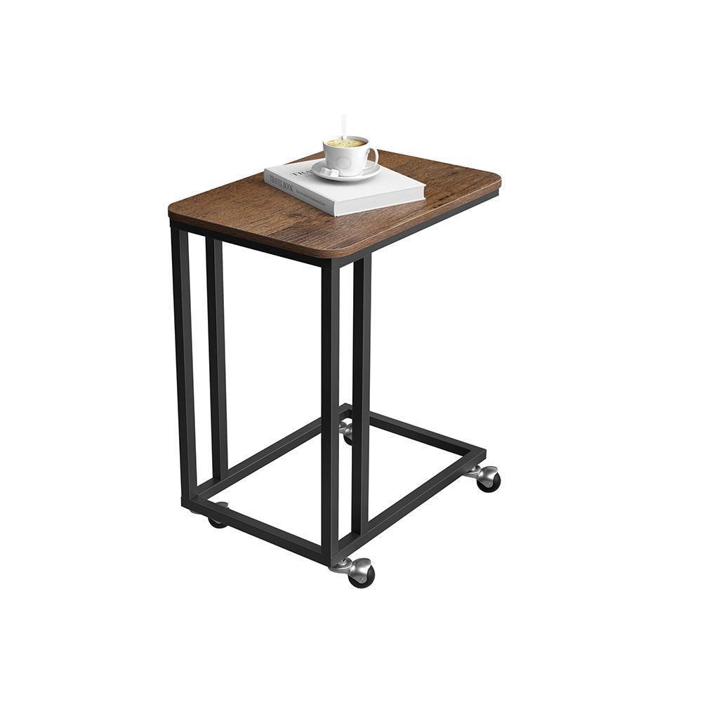 End Table Hazelnut Brown and Black FredCo