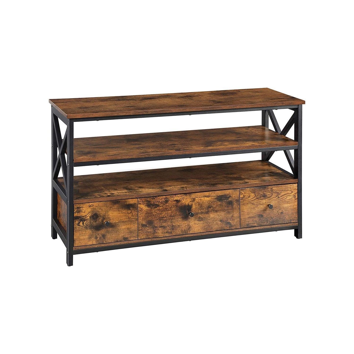 Entertainment Center for 50 Inch TV, Brown FredCo