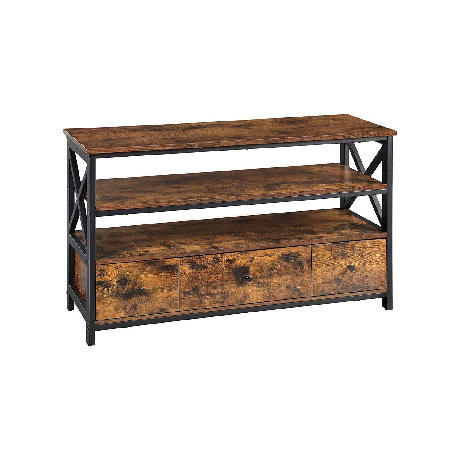 Entertainment Center for 50 Inch TV, Brown FredCo