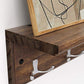 Entryway Coat Rack Rustic Brown 8 Hooks FredCo