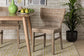 Enver Modern Bohemian Grey Rattan and Brown Wood 2-Piece Dining Chair Set FredCo