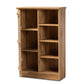 Eren Modern and Contemporary Farmhouse Natural Oak Brown Finished Wood 1-Door Shoe Cabinet FredCo
